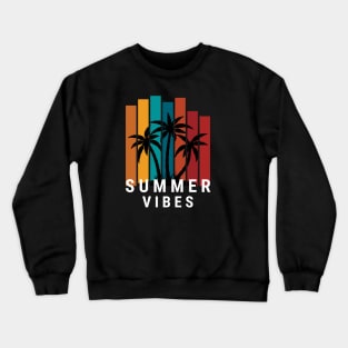 Colorful Summer Vibes Illustrated,best summer Crewneck Sweatshirt